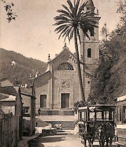 ab2688  - CARTOLINA D'EPOCA - Genova Provincia :PORTOFINO  La Chiesa