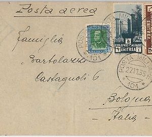 53451 - ERITREA  - Storia Postale: BUSTA con annullo POSTA MILITARE 101   1935