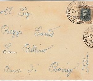 53453 - ERITREA  - Storia Postale: BUSTA con annullo POSTA MILITARE 55 1935