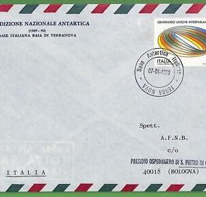 ae3434 - ITALY - Postal History - ANTARCTIC BASE  - TERRA NOVA  1990