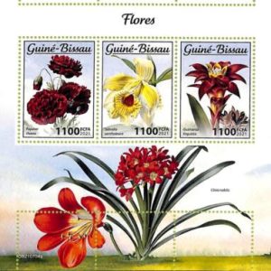 A7607 - GUINE BISSAU - ERROR MISPERF Stamp Sheet - 2021 - Flowers ORCHIDS