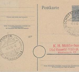 75940 - GERMANY - Postal History - EVENT Postmark STATIONERY  1948 skiing SPORT