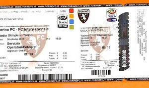 C2173- Vecchio BIGLIETTO PARTITA CALCIO - 2013 TORINO VS INTER