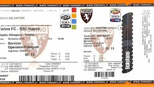 C2179- Vecchio BIGLIETTO PARTITA CALCIO - 2014 TORINO VS NAPOLI