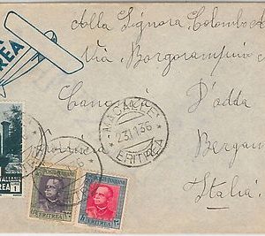 53469 - ITALIA COLONIE: ERITREA  - Storia Postale: BUSTA  da  MACALLE'  1936