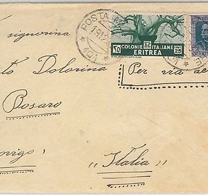 53470 - ERITREA  - Storia Postale: BUSTA con annullo POSTA MILITARE 101   1936
