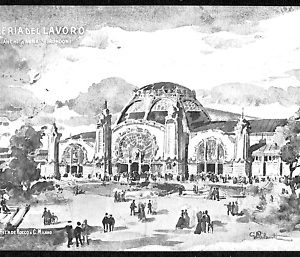 ab1515 - CARTOLINA D'EPOCA - MILANO Città : Galleria del Lavoro