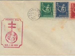 61531 - HABANA - POSTAL HISTORY - FDC COVER 1951 TUBERCULOSIS