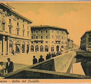 49470   CARTOLINA d'Epoca -  FERRARA citta' - Salita del castello
