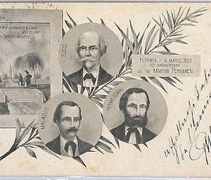 49475  CARTOLINA d'Epoca -  FERRARA  - 50th ANNIVERSARIO MARTIRI FERRARESI 1903