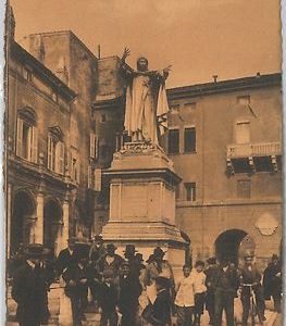 49480  CARTOLINA d'Epoca -  FERRARA: MONUMENTO a GIROLAMO SAVONAROLA - Bella!