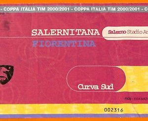 C2041- Vecchio BIGLIETTO PARTITA CALCIO - 2000-2001  SALERNITANA VS FIORENTINA