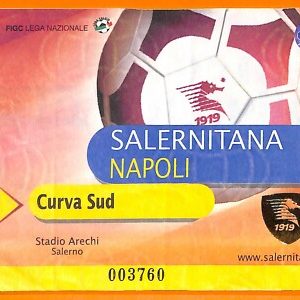 C2053- Vecchio BIGLIETTO PARTITA CALCIO - 2001-2002 SALERNITANA VS NAPOLI