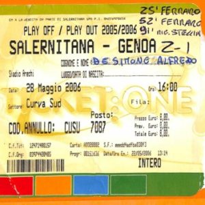 C2089- Vecchio BIGLIETTO PARTITA CALCIO - 2006 SALERNITANA VS GENOA