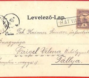aa2053 - HUNGARY - Postal History - Nice POSTMARK on POSTCARD -  HATVAN