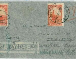 16375 -  ARGENTINA -  POSTAL HISTORY - OFFICIAL Mixed franking on COVER 1948