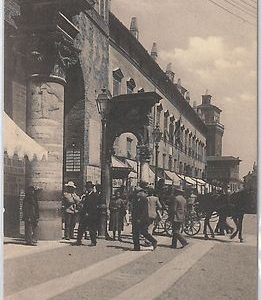 49498   CARTOLINA d'Epoca -  FERRARA citta' - COLONNE del VOLTO DEL CAVALLO