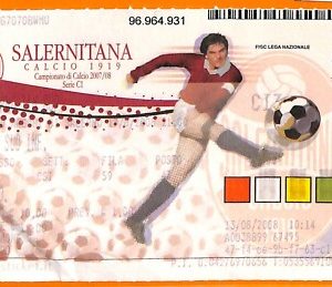 C2120- Vecchio BIGLIETTO PARTITA CALCIO - 2008 SALERNITANA