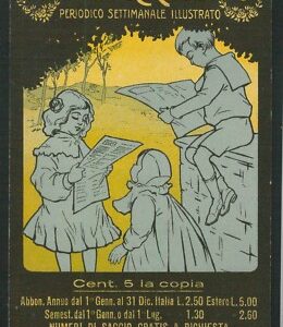 Lib1118 - CARTOLINA d'Epoca PUBBLICITARIA Illustrata - Il GIORNALETTO Bellissima