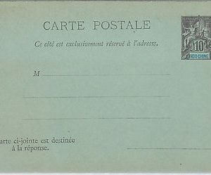 FRANCE : INDOCHINE  - HISTOIRE POSTAL :  Postal Stationery CARTE POSTAL