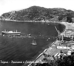 ab2795 - CARTOLINA D'EPOCA - Genova Provincia : Riva Trigoso
