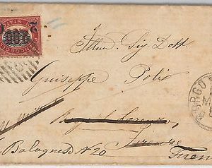 ITALIA REGNO:  storia postale - BUSTA / LETTERA da BORGO SAN LORENZO 1881