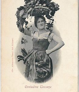 49579   CARTOLINA d'Epoca - FIRENZE  - CONTADINA TOSCANA  Ethnic