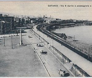 44237   CARTOLINA d'Epoca - CATANIA Città - PASSEGGIATA A MARE