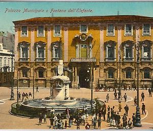 44244   CARTOLINA d'Epoca - CATANIA Città - FONTANA dell'ELEFANTE
