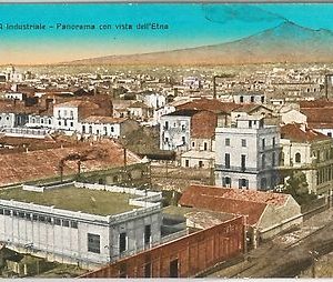 44246   CARTOLINA d'Epoca - CATANIA Città - PANORAMA con ETNA
