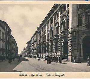 44247   CARTOLINA d'Epoca - CATANIA Città - VIE ETNEA