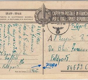 53566 - REGNO Storia Postale: CARTOLINA franchiggia Militare da 41114c a 84572c
