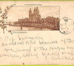 ad2058 - NETHERLANDS - VINTAGE POSTCARD  - Amsterdam - 1897