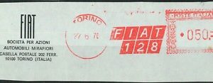 90547 - STORIA POSTALE - Annullo ROSSO MECCANICO 1976 - FIAT 128 - TORINO