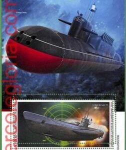 B1717 - GUINEE - ERROR MISPERF Stamp Sheet - 2023 - Submarines, Transport