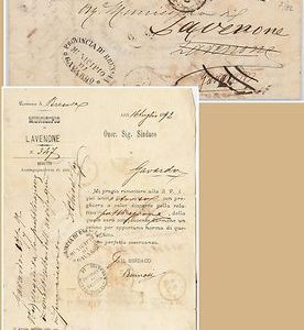 ITALIA REGNO storia postale - Sass 38 x 2 su BUSTA RISPEDITA - GAVARDO 1892