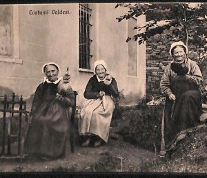 ab3935 -  CARTOLINA  D'EPOCA - Torino  Provincia - Costume Valdese