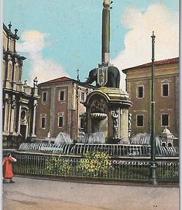 44268   CARTOLINA d'Epoca - CATANIA Città - FONTANA dell'ELEFANTE