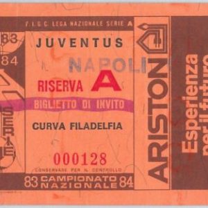 69668- Vecchio  BIGLIETTO PARTITA CALCIO - 1983/ 1984: JUVENTUS - NAPOLI