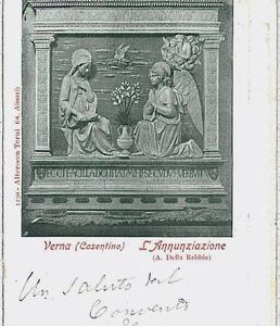 31964  CARTOLINA d'Epoca AREZZO provincia - Verna 1901