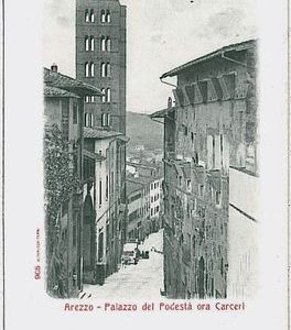 31937  CARTOLINA d'Epoca AREZZO città - PALAZZO PODESTA