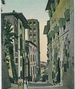 31973  CARTOLINA d'Epoca AREZZO città - CORSO V EMANUELE 1919