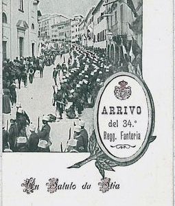 31954  CARTOLINA d'Epoca AREZZO provincia - Stia - REGIMENTALE - BELLISSIMA !