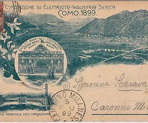 40239  CARTOLINA d'Epoca - COMO: ESPOSIZIONE ELETTRICITA' INDUSTRIA SERICA
