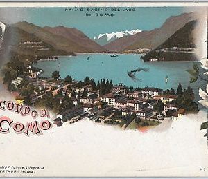 40241  CARTOLINA d'Epoca - COMO Città : RICORDO / GRUSS