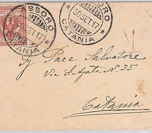 ENNA --- ITALIA REGNO:  storia postale - BUSTA  da Assoro 1917