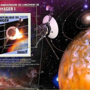 A9213 - NIGER - ERROR MISPERF Stamp Sheet -  2022 - SPACE, Voyager 1