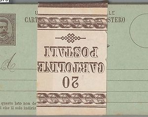 53579 - REGNO - INTERO POSTALE: Sass # C7 / 88  blocco di 20 con BANDA ORIGINALE