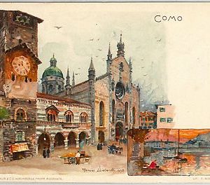 40253   CARTOLINA d'Epoca - COMO Città : ILLUSTRATA : WIELANDT