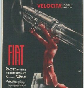 74157  CARTOLINA d'Epoca -  PUBBLICITARIA ILLUSTRATA firmata SIRONI - FIAT 1936